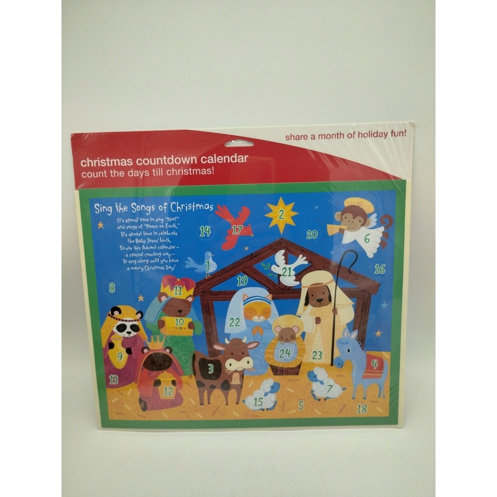American Greetings Advent Calendar Sing The Songs Of Christmas - Animal Theme